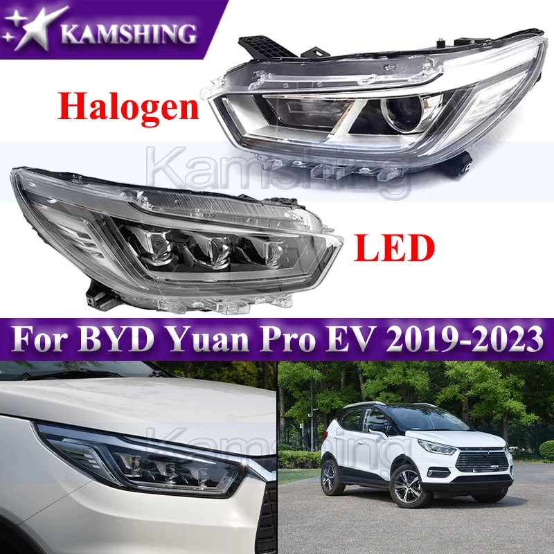 

Фара переднего бампера Kamshing для BYD Yuan Pro EV 2019-2023, передняя фара, фара