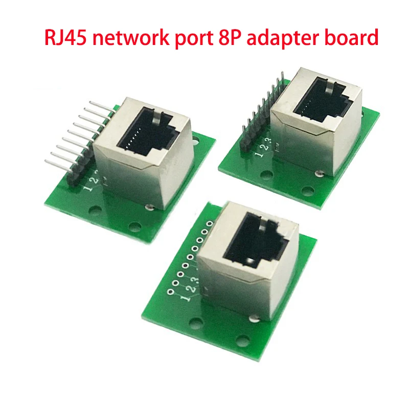 RJ45 Adapter Board To XH2.54 Modular Ethernet Connector Network Interface+patch Panel+pin Connector 8P Vertical And Horizontal