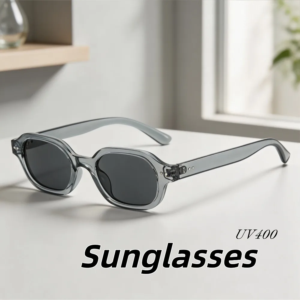 Unisex New Personalized Square Frame High Quality UV400 Sunglasses Outdoor Street Style Sunscreen Shades Daily Versatile Eyewear