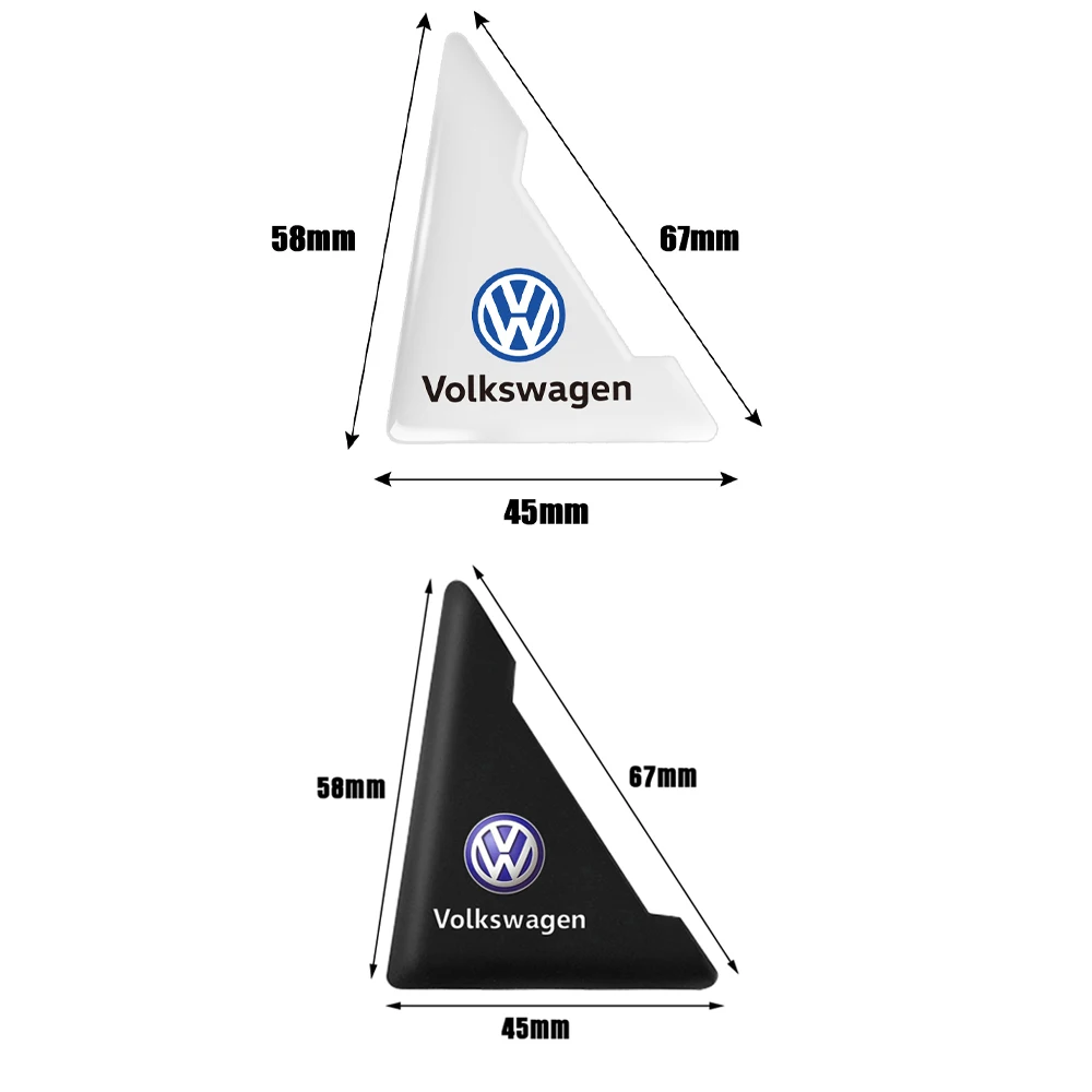 2/4Pcs Car Front Door Corner Cover Anti-Scratch Protector Bumper Sticker For Volkswagen VW Scirocco Beetle Tiguan Touran CC Golf