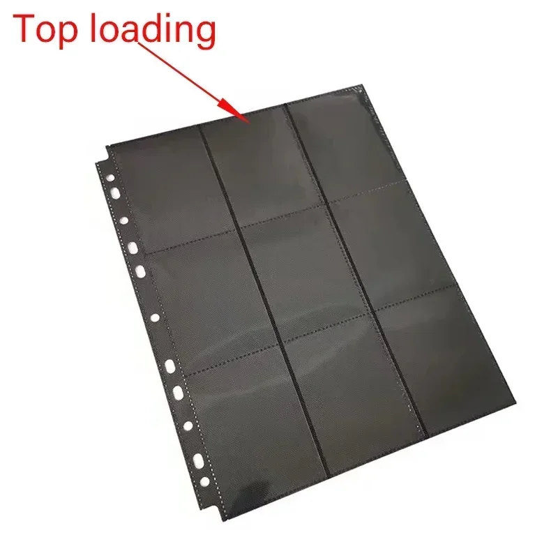 20PCS 9 Pocket Page Protector Card Game Baseball Card Loose-leaf Binder 11 Hole Double Sided Card Holder Album for Collectors