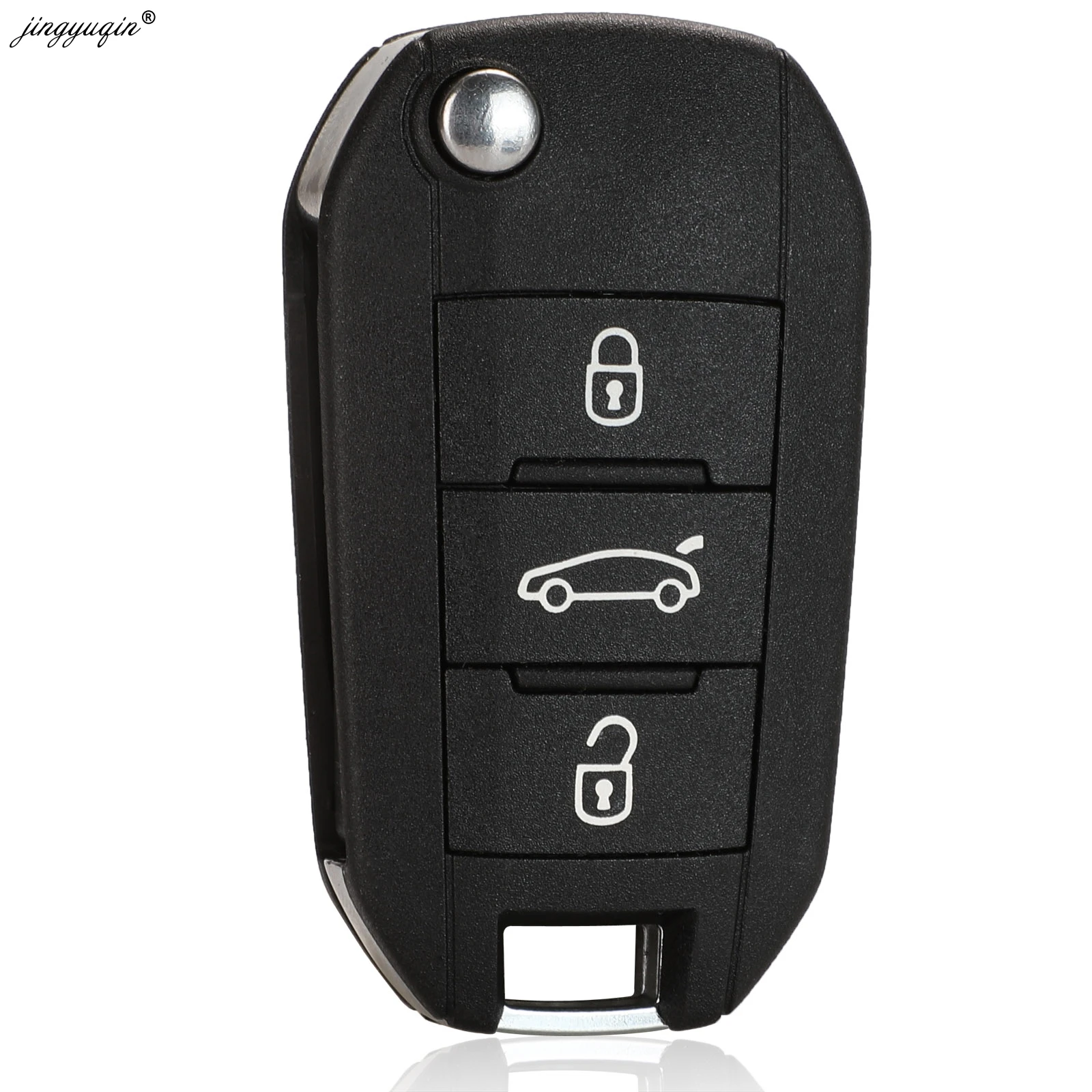 Jinyuqin 434 MHz FSK HELLA ID46-pcf7941 Chiave A Distanza Dell\'automobile per Peugeot 208 2008 301 308 5008 508 Hella HU83 Lama