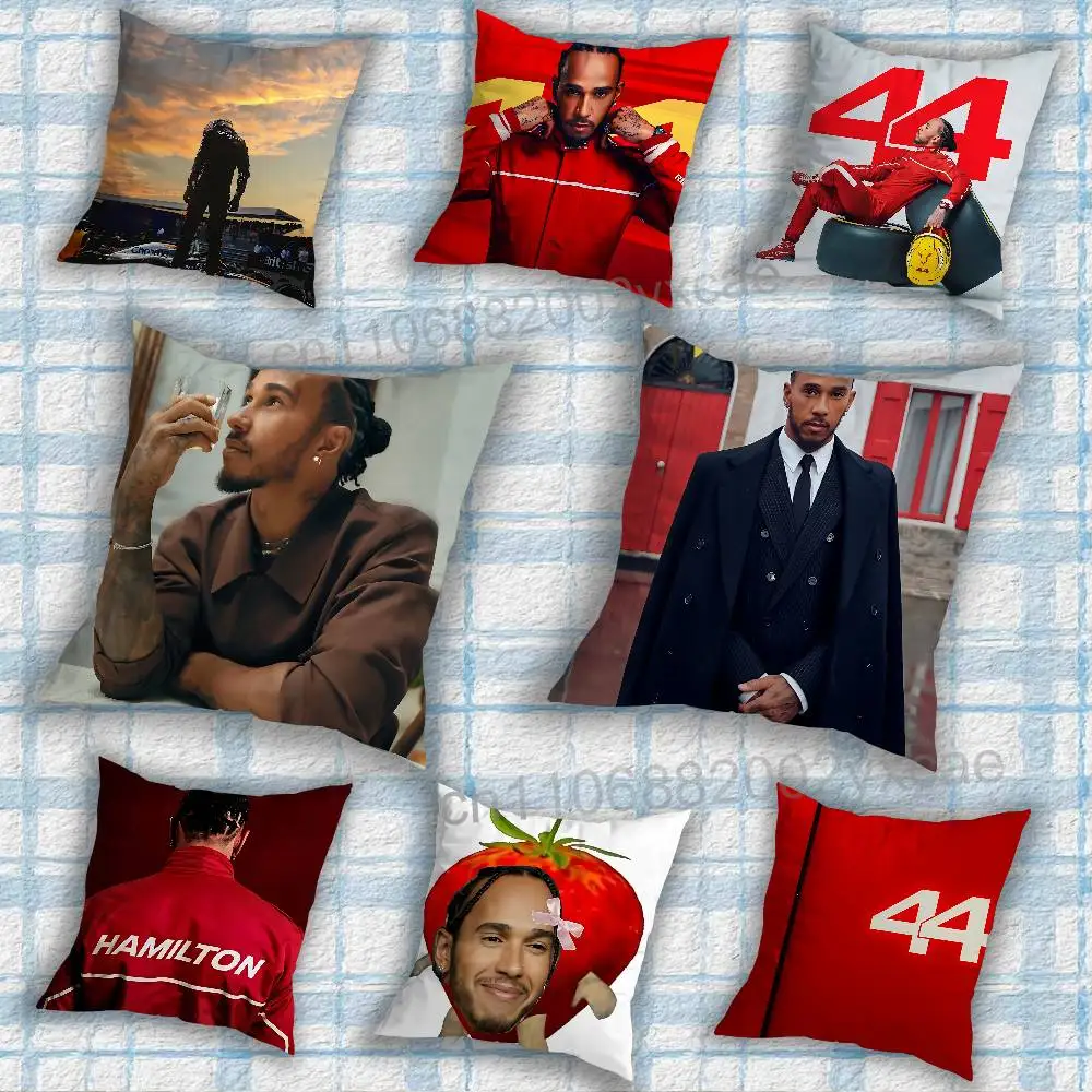 

44 Racing Icon Lewis Hamilton pillow cover living room sofa cushion cover bedroom room bed pillow cover home decoration