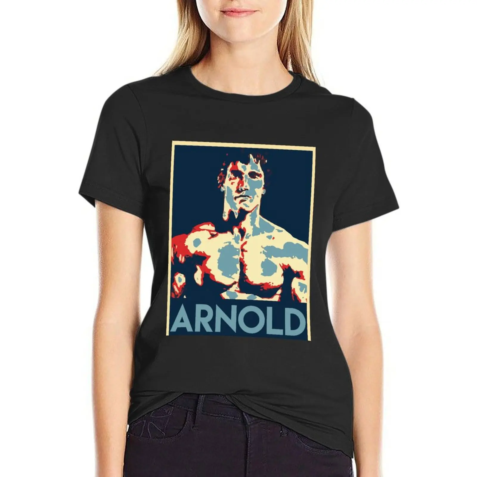 Schwarzenegger 2020 T-Shirt korean fashion anime clothes funny plus size tops black t-shirts for Women