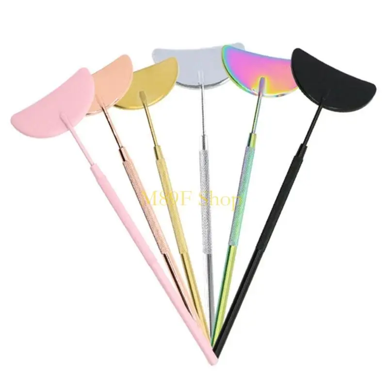 M89F espelho extensão cílios ergonômicos com maquiagem semicírculos para uso do salão