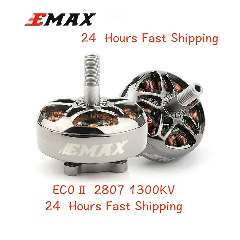 1/4ชิ้น Emax ecoii Series Eco II 2807 6S 1300KV 5S 1500KV 4S 1700KV มอเตอร์ไร้แปรงถ่านสำหรับชิ้นส่วน DIY โดรนบังคับวิทยุสำหรับแข่งขัน FPV