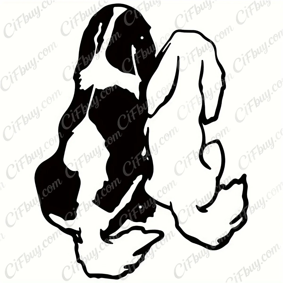 CIFBUY Cute Dog Metal Wall Art Iron Art Silhouette Animal Minimalist Abstract Line Wall Decor Warm Home Decor Accent