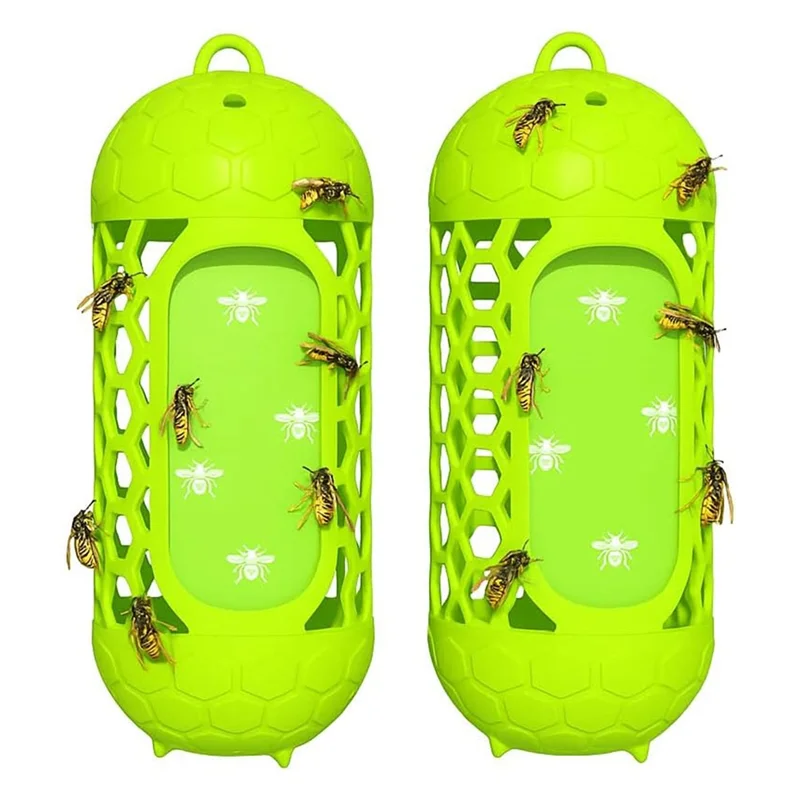 

A69ewasp Catchers Bee Trap For Garden, Orchard, Picnic, Patio- Outdoor Hanging,Reusable 2-Pack