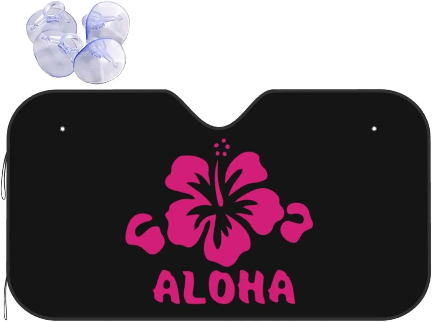 

Aloha Flower Hawaiian Windshield Sunsha For Car SUV Truck Foldable Uv Ray Reflector Front Window Sun Sha Visor Shield Cover