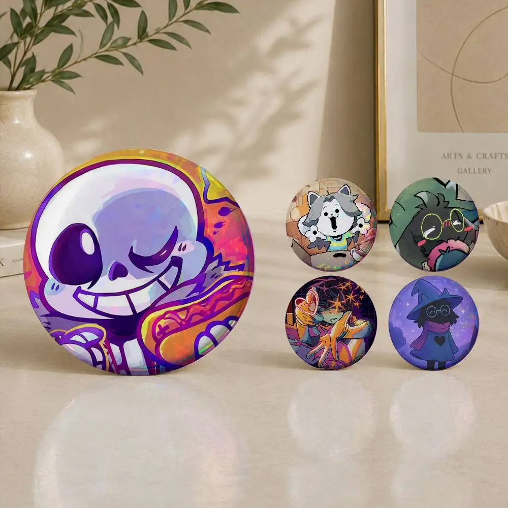 

D-DeltaruneS Brooches Cartoon Badge Pins Backpack Hat Accessories Friend Gift