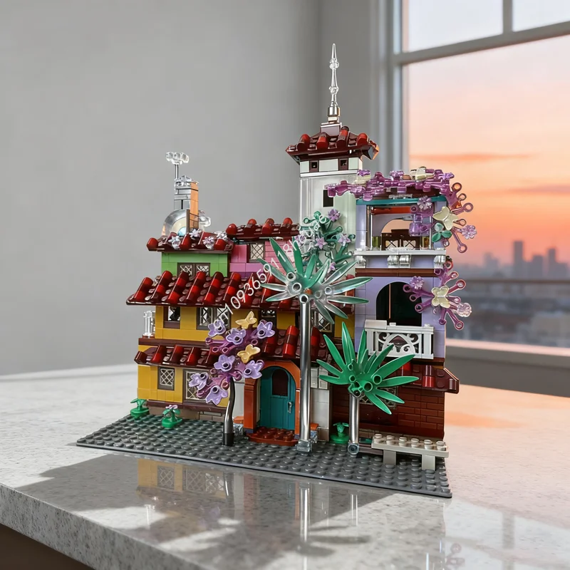 

977 шт. MOC Encanto Madrigal House Альтернативная модель Строительные блоки Рождественские подарки Сборная игрушка DIY идея Образовательный кирпич Дети