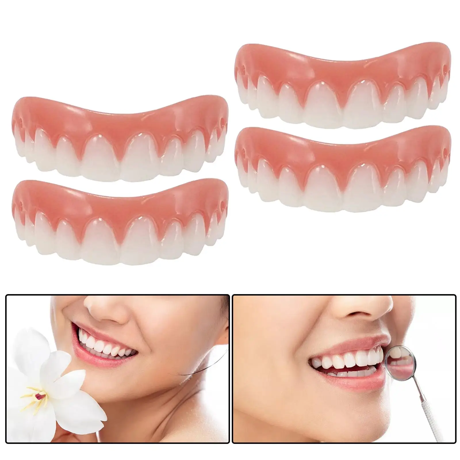 

Veneers Denture Whitening Braces Toy Fake Tooth Cover Beauty Veneers Upper Cosmetic