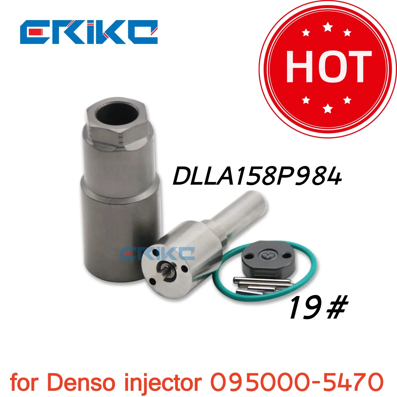 

095000-5471 Injector Overhaul Kit Nozzle DLLA158P984 Valve Plate 19# Nut For Denso injection 095000-5470