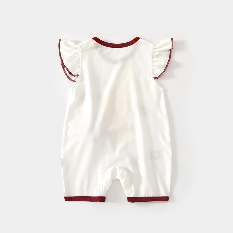 Baby Summer Modal Short-Sleeved Jumpsuit Newborn Boneless Romper Air Conditioning Clothes Baby Toddler Romper