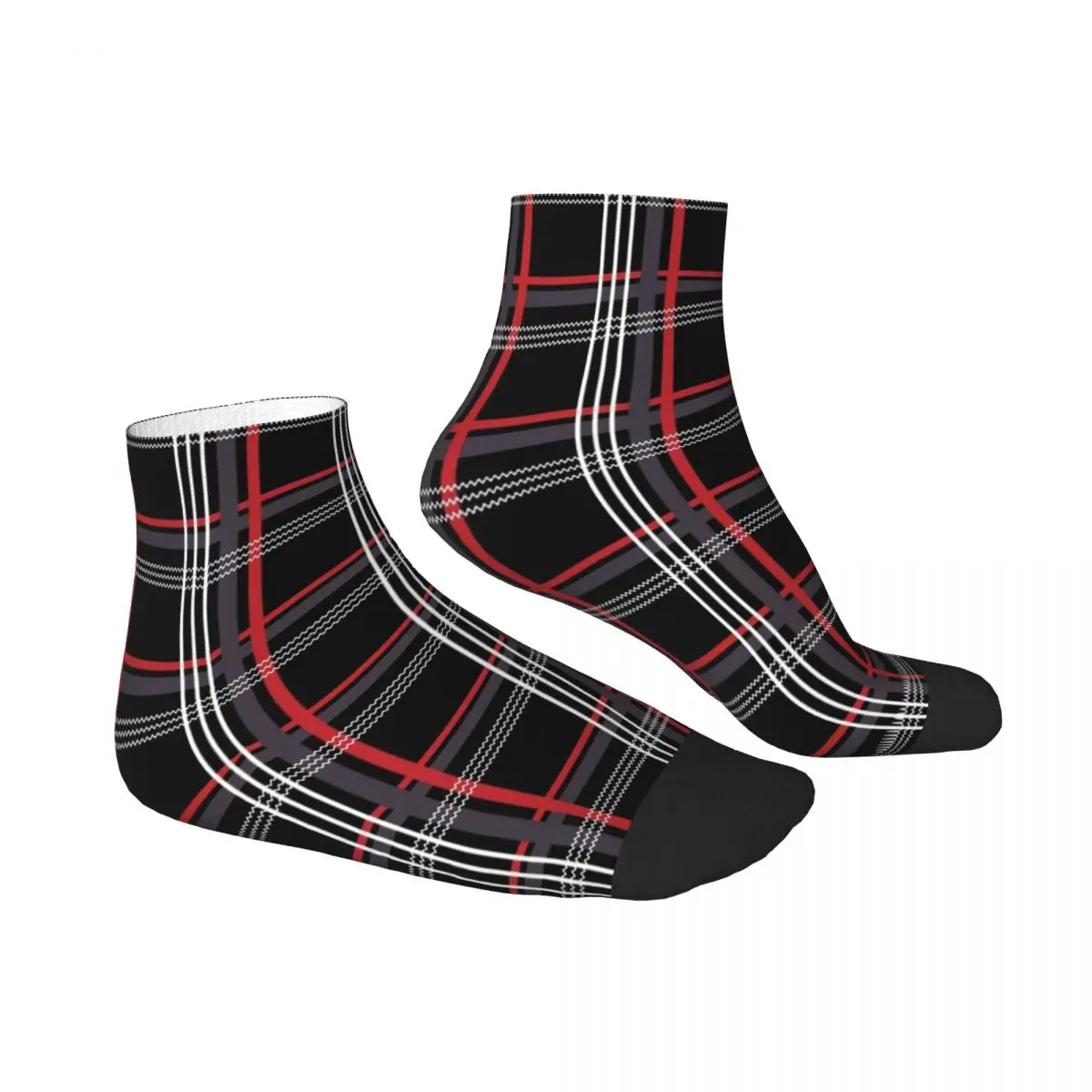 GTi Tartan Socks Harajuku High Quality Stockings All Season Socks Accessories for Unisex Gifts