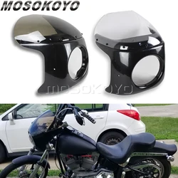 Motorcycle 7inch & 7'' Front Headlight Fairing WindScreen Windshield Universal For Cafe Racer Motorcycle Retro Head Light Screen