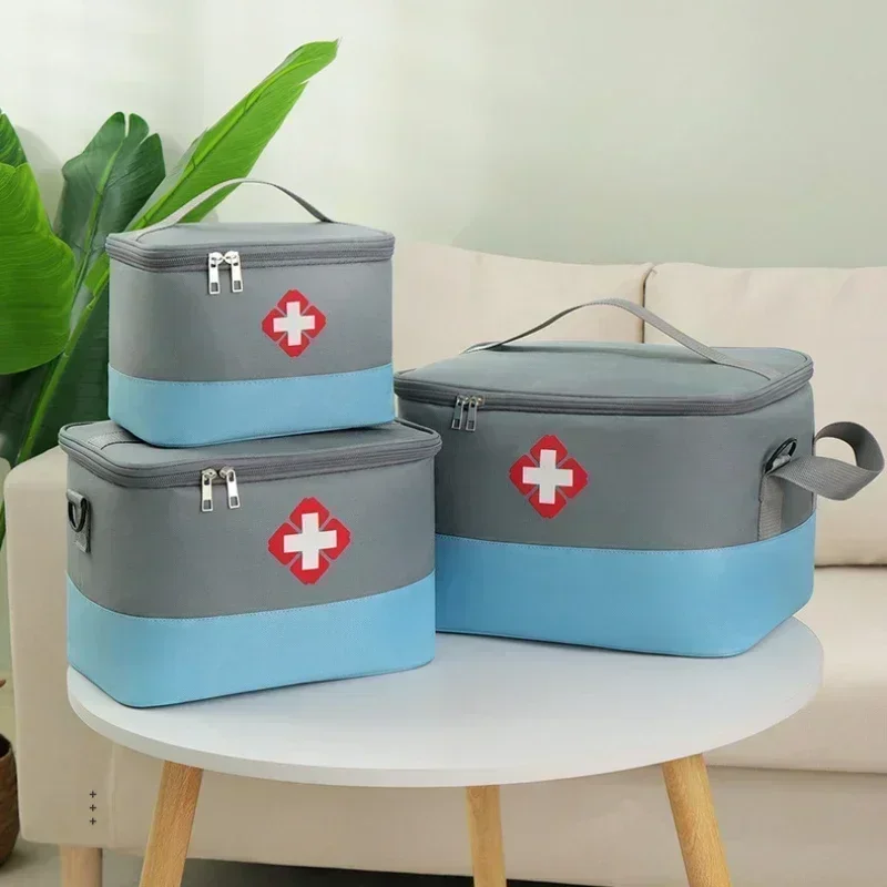 First Aid Kit Medicine Storage Bag Portable Outdoor Rescue Bag Household Large Capacity Medical Kit Storage Organizer