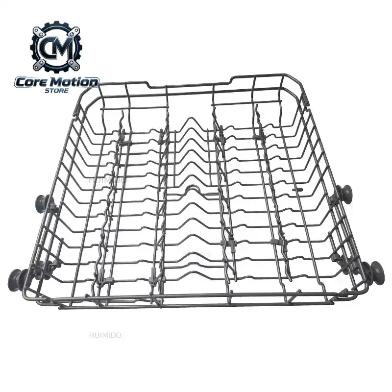Sturdy Dishwasher Basket Complete Assembly Wear Resistant Dish Rack For Multiple Common Dishwasher Models