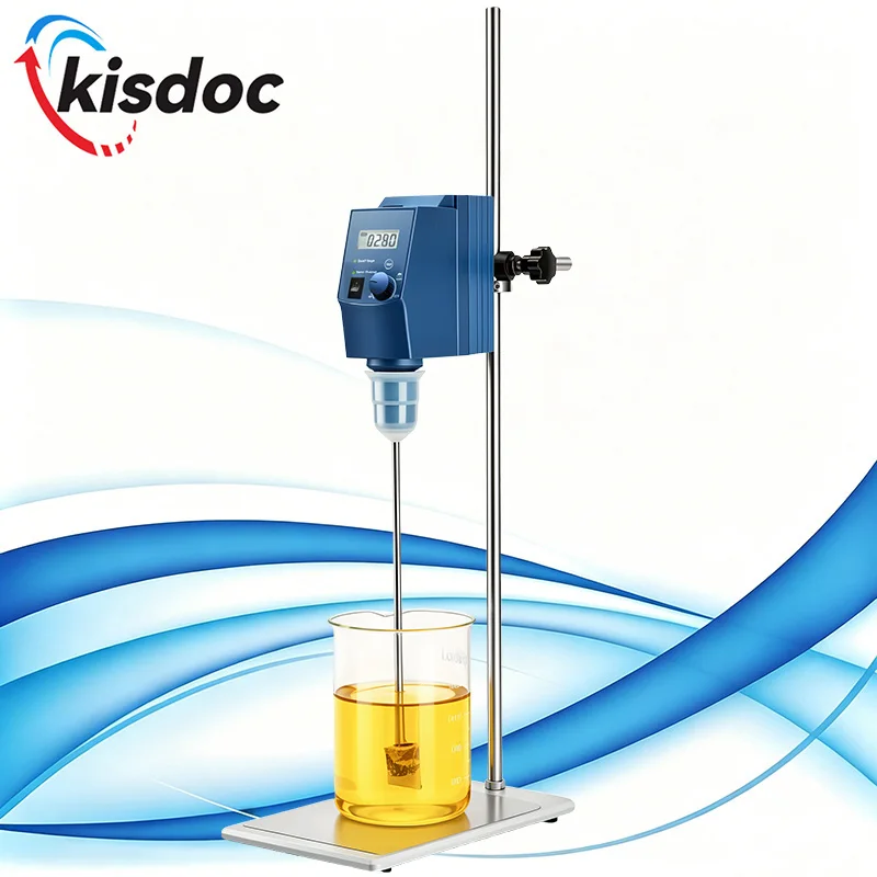 20L LED Digital Electric Overhead Stirrer With Plate Stand Crossed Stirrer With stand OS20-Pro