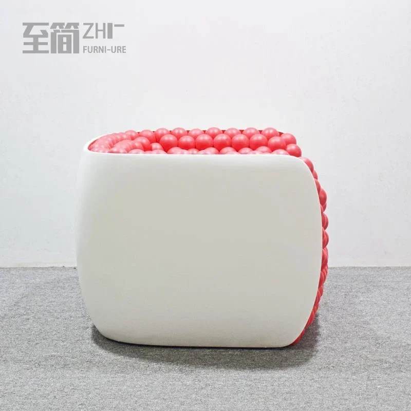 Cotton Bubble Sofa Villa Showroom Creative Single Leisure Armrest Couch