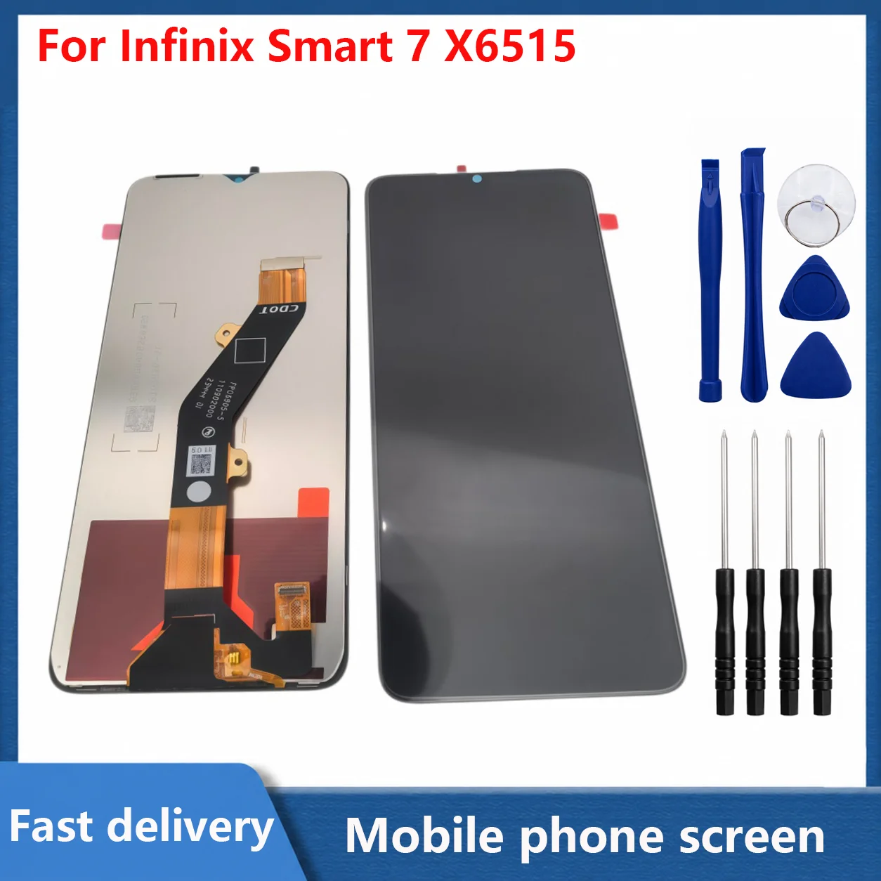 6.6 Original LCD For Infinix Smart 7 LCD Display Touch Screen Digitizer Assembly For IInfinix Smart 7 X6515 LCD Replacement 