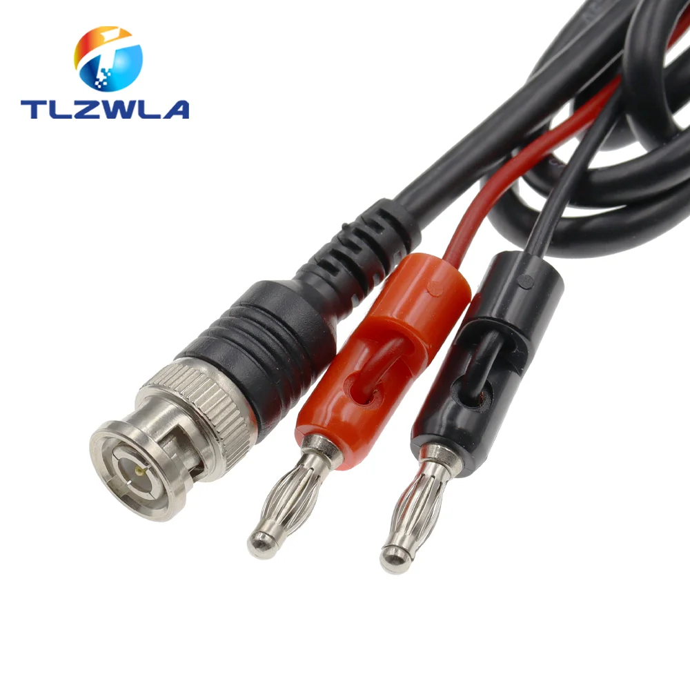 BNC Male Plug to 4mm Banana Stackable Plug Crocodile clip Lead Probe Q9 Testing Mult Cable Cord 50ohm RF Coaxial Tangerrf