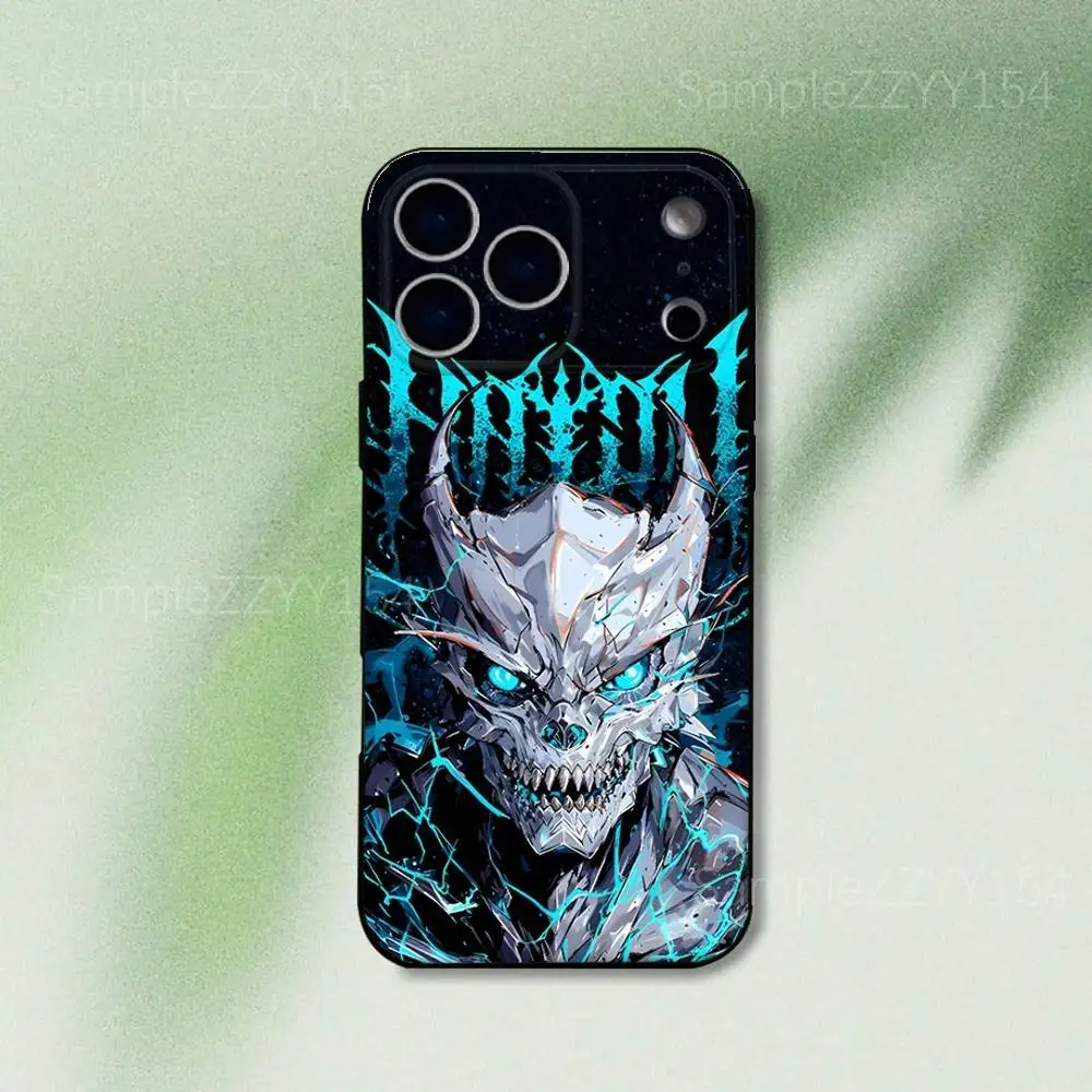حافظة هاتف Kaiju No 8 الرائعة لهاتف iPhone 17,16,15,14,13,12,Pro,Max,Plus,E,SE4,Air,Mini Black Soft Funda