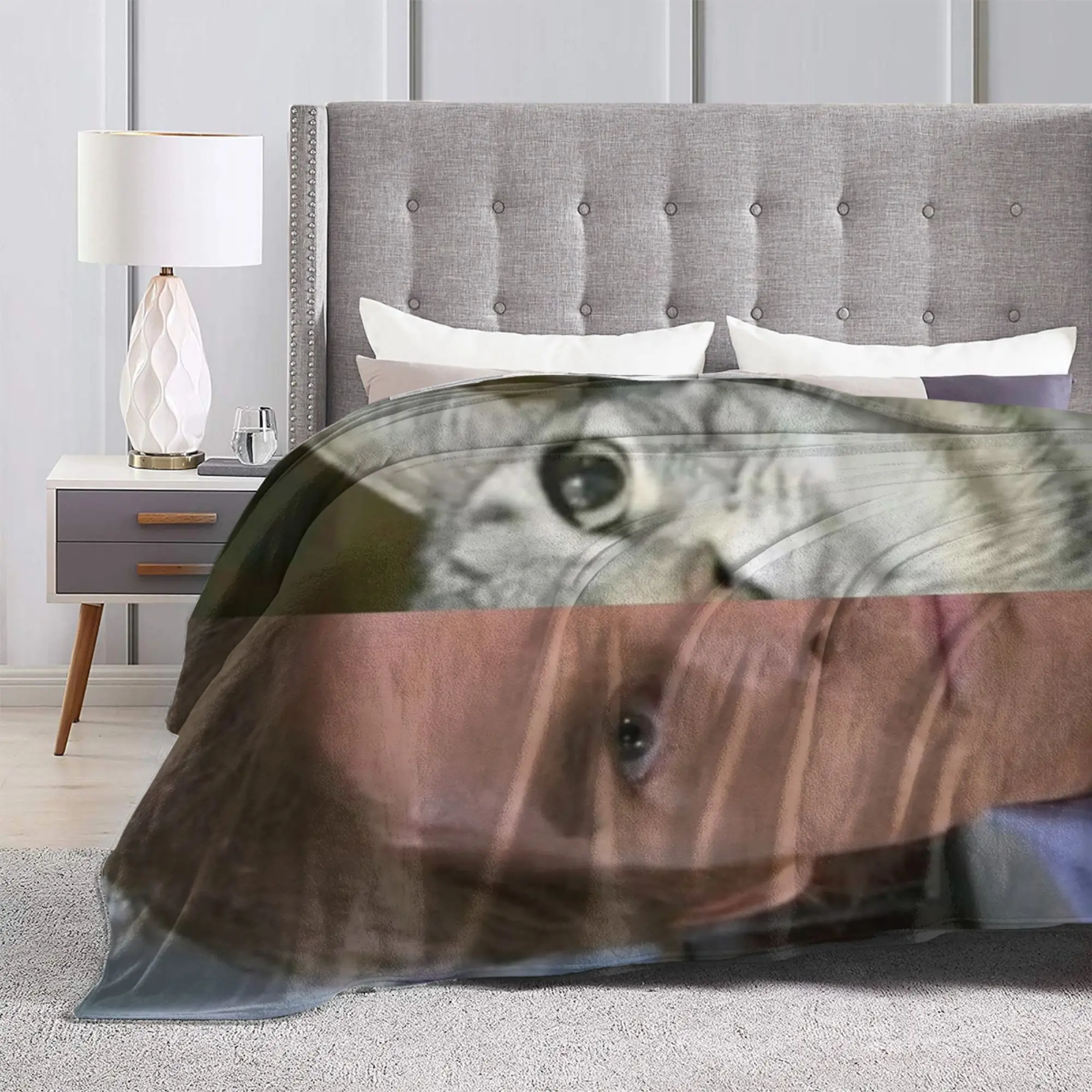 ديكستر مورغان كات ترينيتي البطانيات الفانيلا المطبوعة متعددة الوظائف سوبر لينة رمي بطانية للفراش مكتب لحاف #1