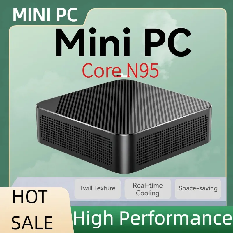 High Perfomance Intel Core N95 Portable Mini PC 16GB RAM 1TB/2TB  WiFi6 Silent Cooling Office Home Desktop Computer