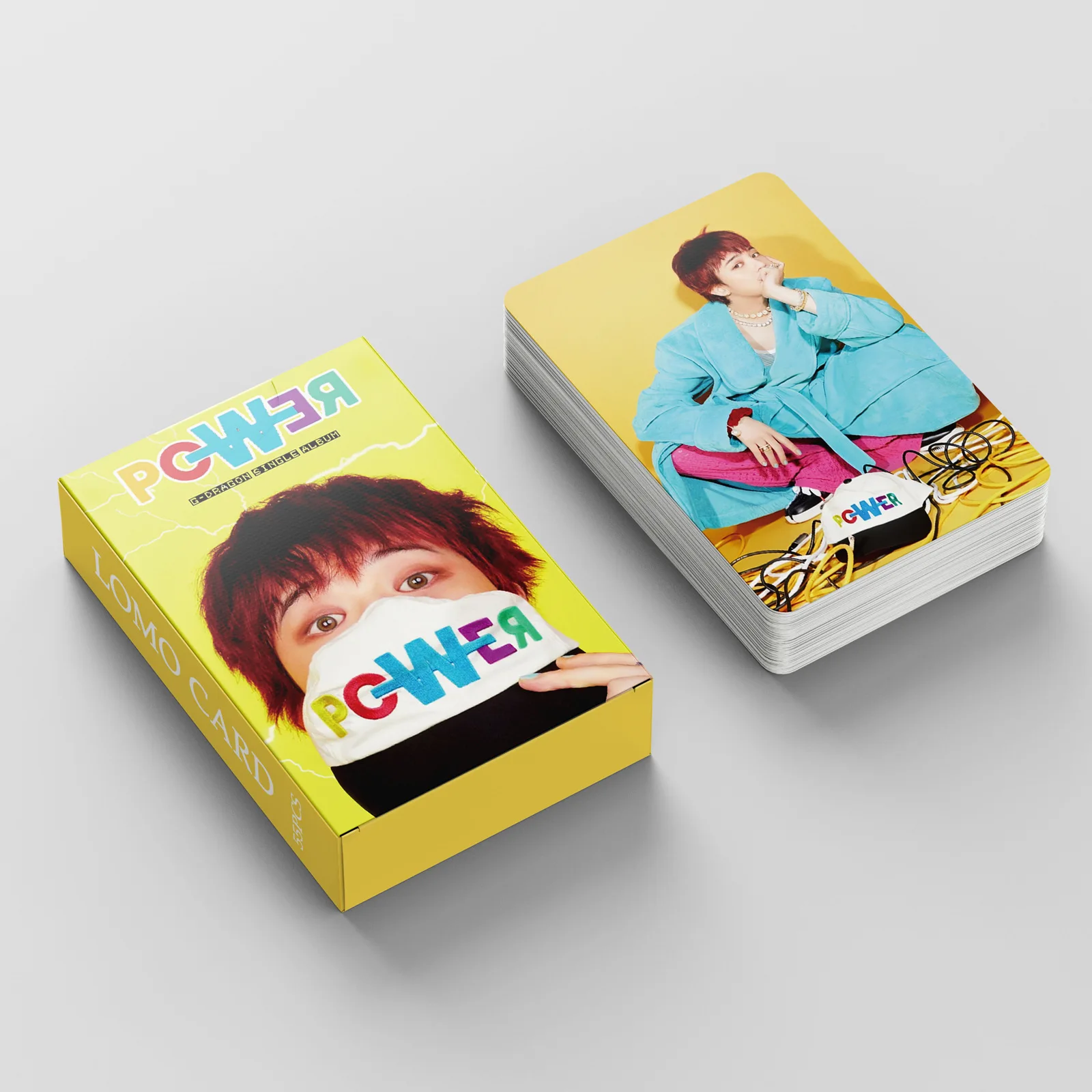 55Pcs/Set KPOP BIGBANG G-DRAGON POWER Photocards SWEET HOME Double Sides LOMO Cards Non Repeating Boxed Postcard Fans Collection