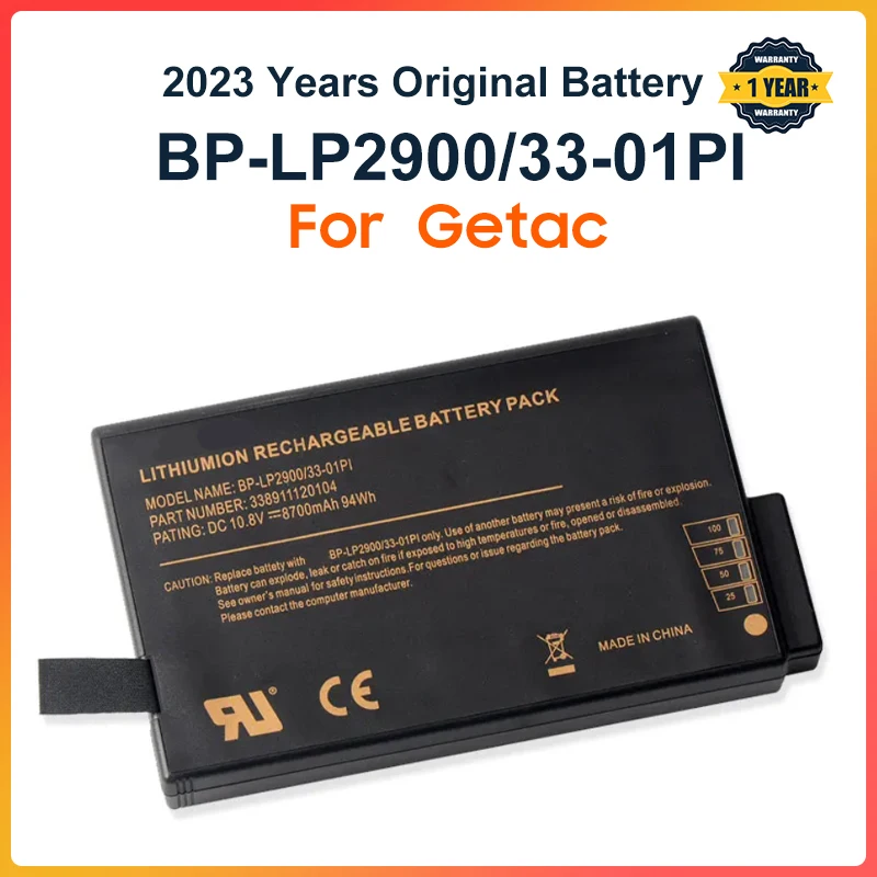 

BP-LP2900/33-01PI Laptop Battery For Getac X500 S400 M230 V100 V200 V1010 BP-LP2900 BP-LC2600 BP-LC2600/33-01SI