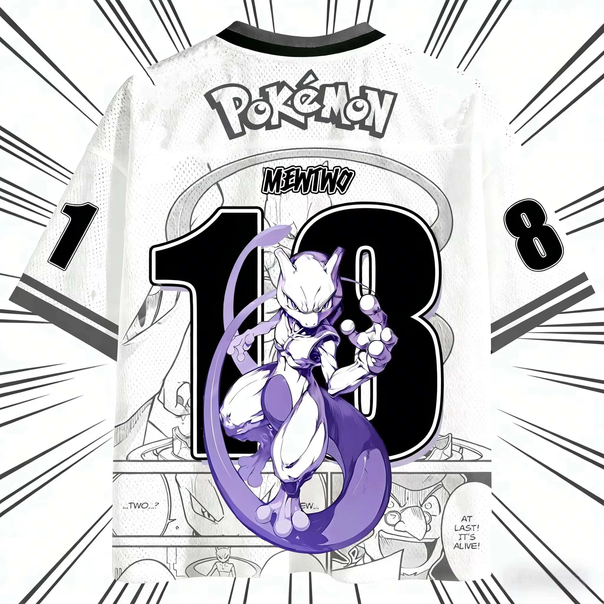 Summer Geng Ghost Theme Baseball-Stil, 3D-atmungsaktiv, schnell trocknend, V-Ausschnitt, kurzärmliges T-Shirt für Eltern und Kinder, passend für die ganze Familie, Kinder – Detail 5