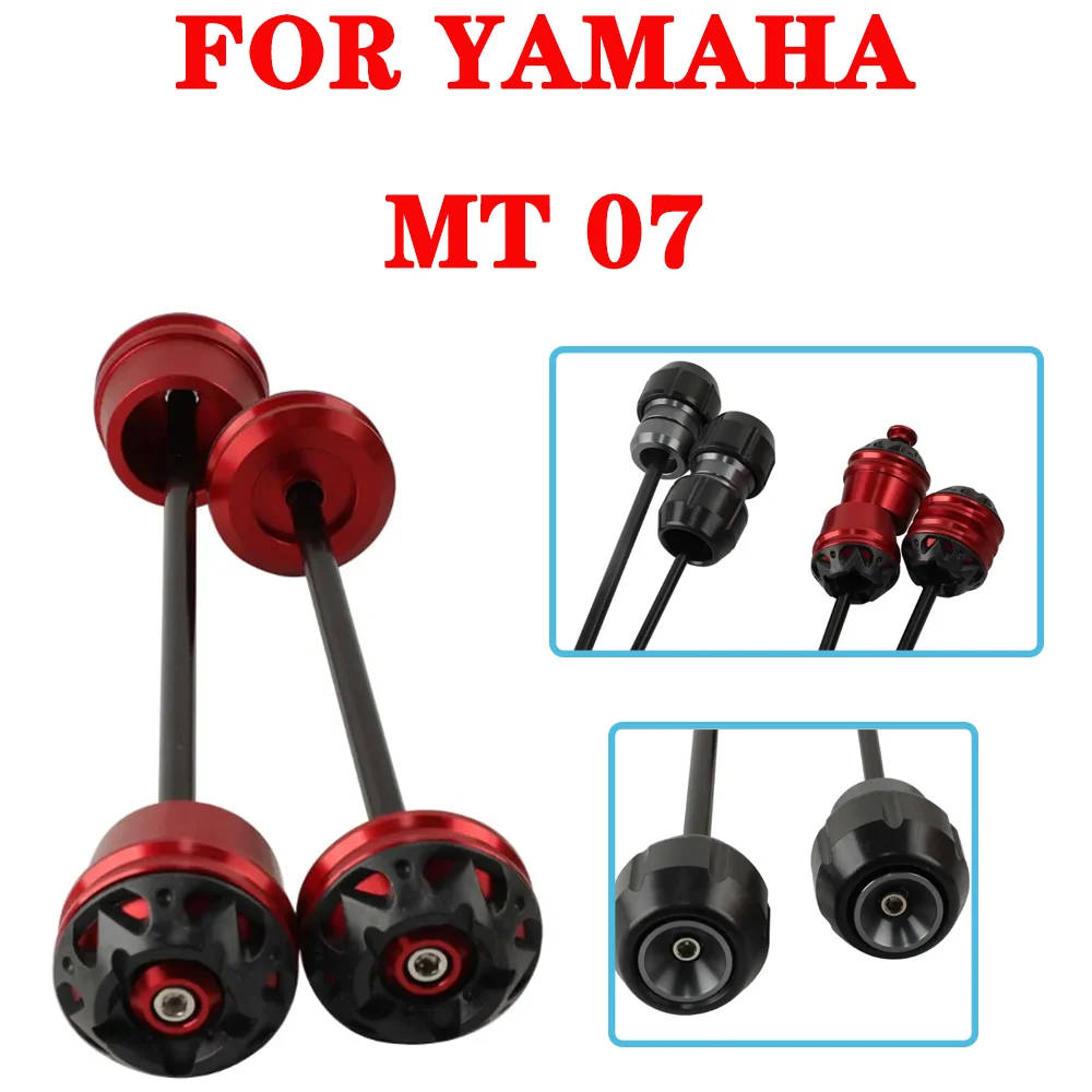 

Для YAMAHA MT 07 FZ 07 2014 2015 2016 2017, аксессуары для мотоциклов, передняя и задняя ось, вилка, слайдер, защита колеса, защита от падения