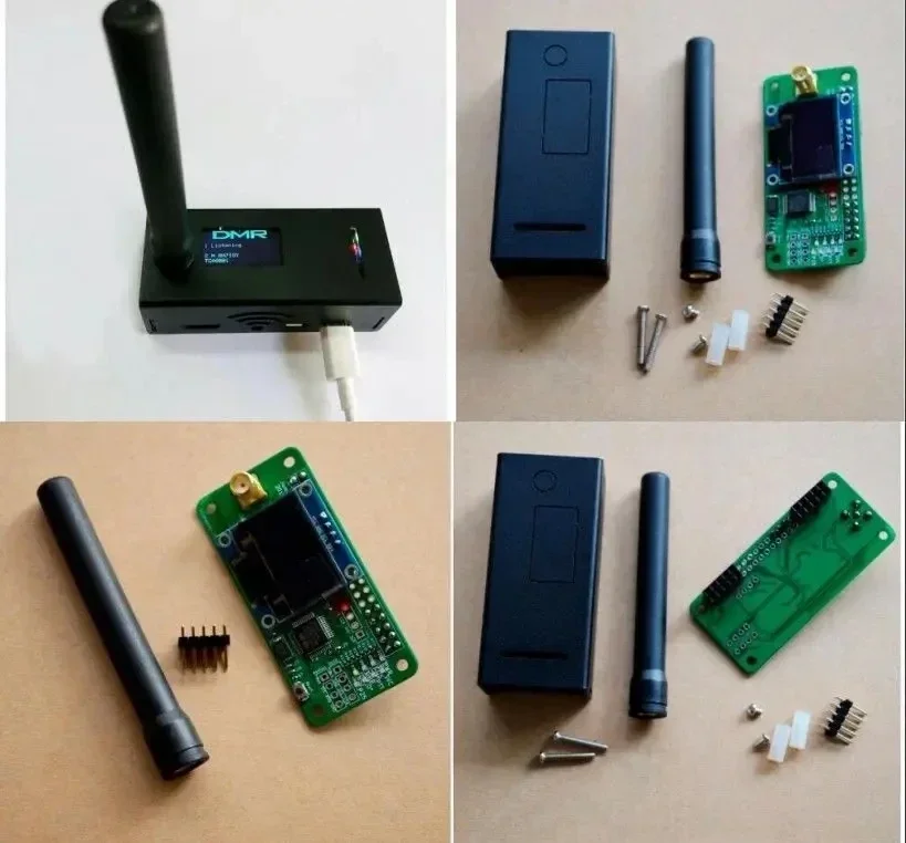 Latest Jumbospot UHF VHF UV MMDVM Hotspot For P25 DMR YSF DSTAR NXDN Raspberry Pi Zero W/ 3B/4B + OLED+ Metal case +Antenna