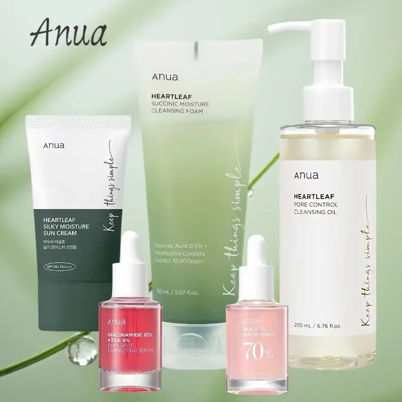 Anua Peach 70% Niacinamide Serum Essence Toner Essence 30ml Houttuynia Cordata Quercetin Facial Cleanser