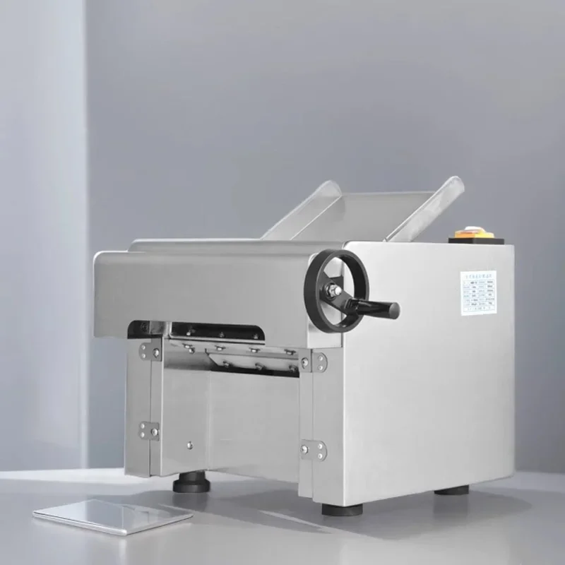 #High-speed Dough Pressing Machine, Commercial Fully Automatic High-power Stainless Steel Dough Kneading Machine, Desktop Silent