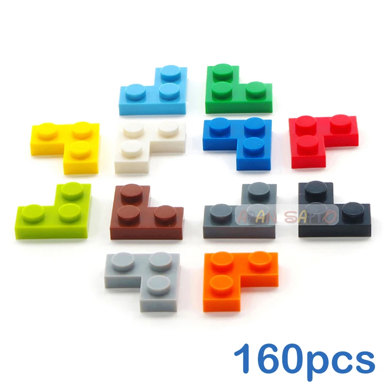 160pcs DIY Building Blocks Thin Figures Bricks 1+2 Dots Educational Creative Size Compatible With 2420 Plastic Toys for Children