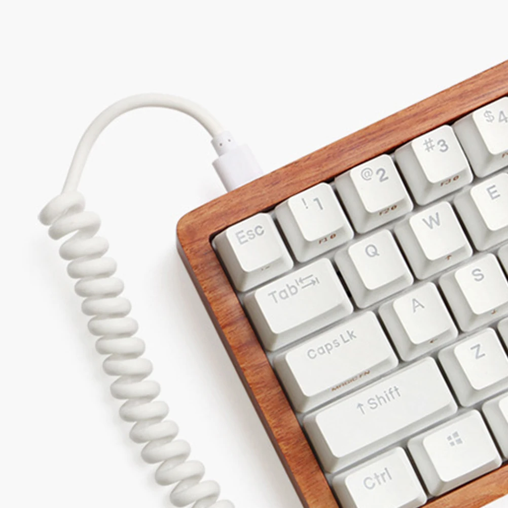 

Type-C Coiled Durable Mechanical Spiral Fast Transmission Sturdy Connection Coil Spring Usb Connector For Coil Durable Keyboard