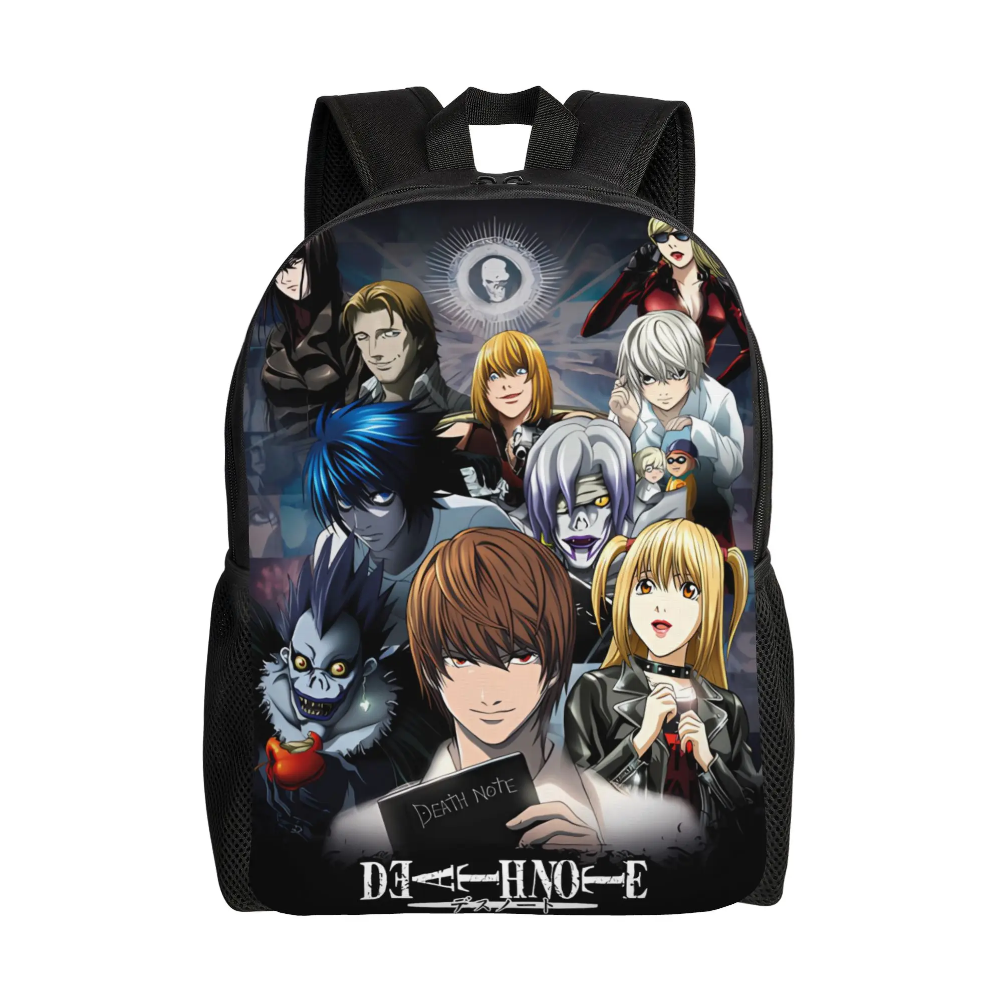 

Рюкзак для девочек в стиле аниме и манги Death Note, мягкий, из полиэстера, элегантный, школьный, для велопрогулок, высококачественный.