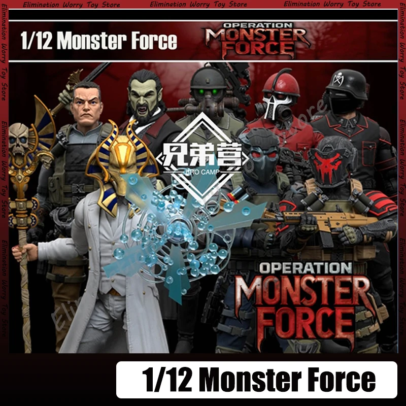 Fresh Monkey Fiction Declan Van Helsing Forgotten King Action Figure 1/12 Bediening: Monster Force Bbts Exclusief model voor cadeau