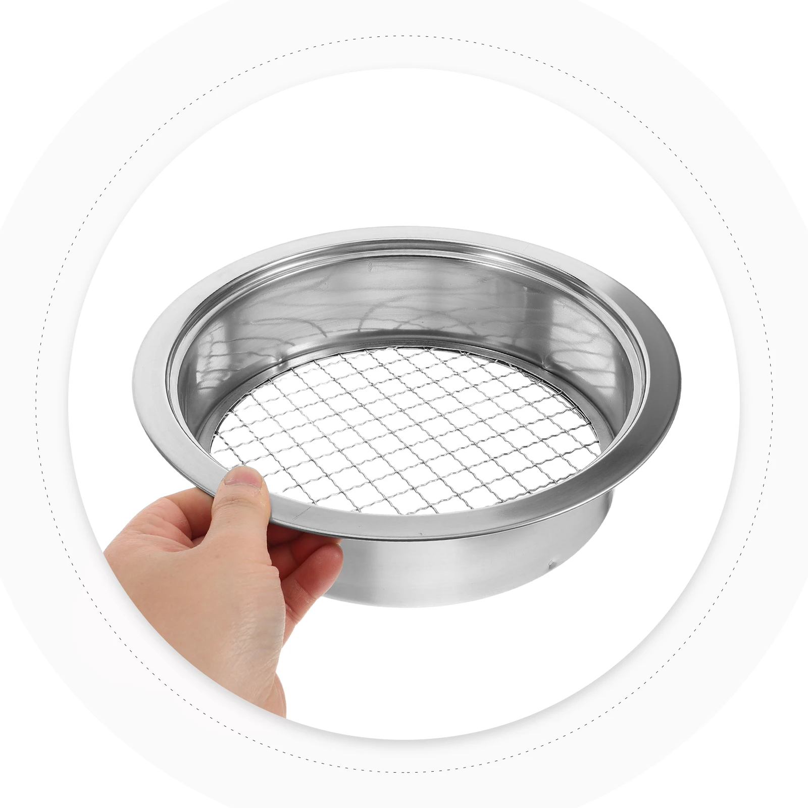 

1Set Stainless Steel Garden Soil Sifter Multifunctional Fine Mesh Screen for Soil Rocks Sand Compost Bonsai Gardening Efficiency