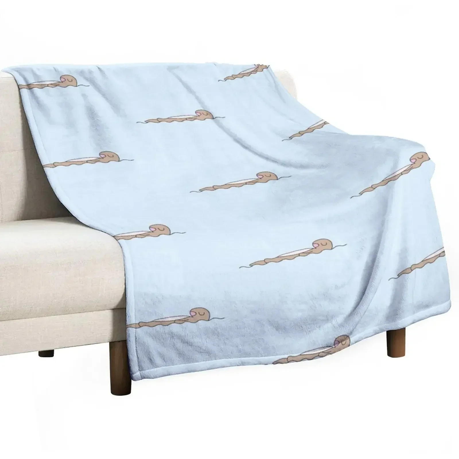 

Sea otter Throw Blanket Thin Decorative Sofa Blankets