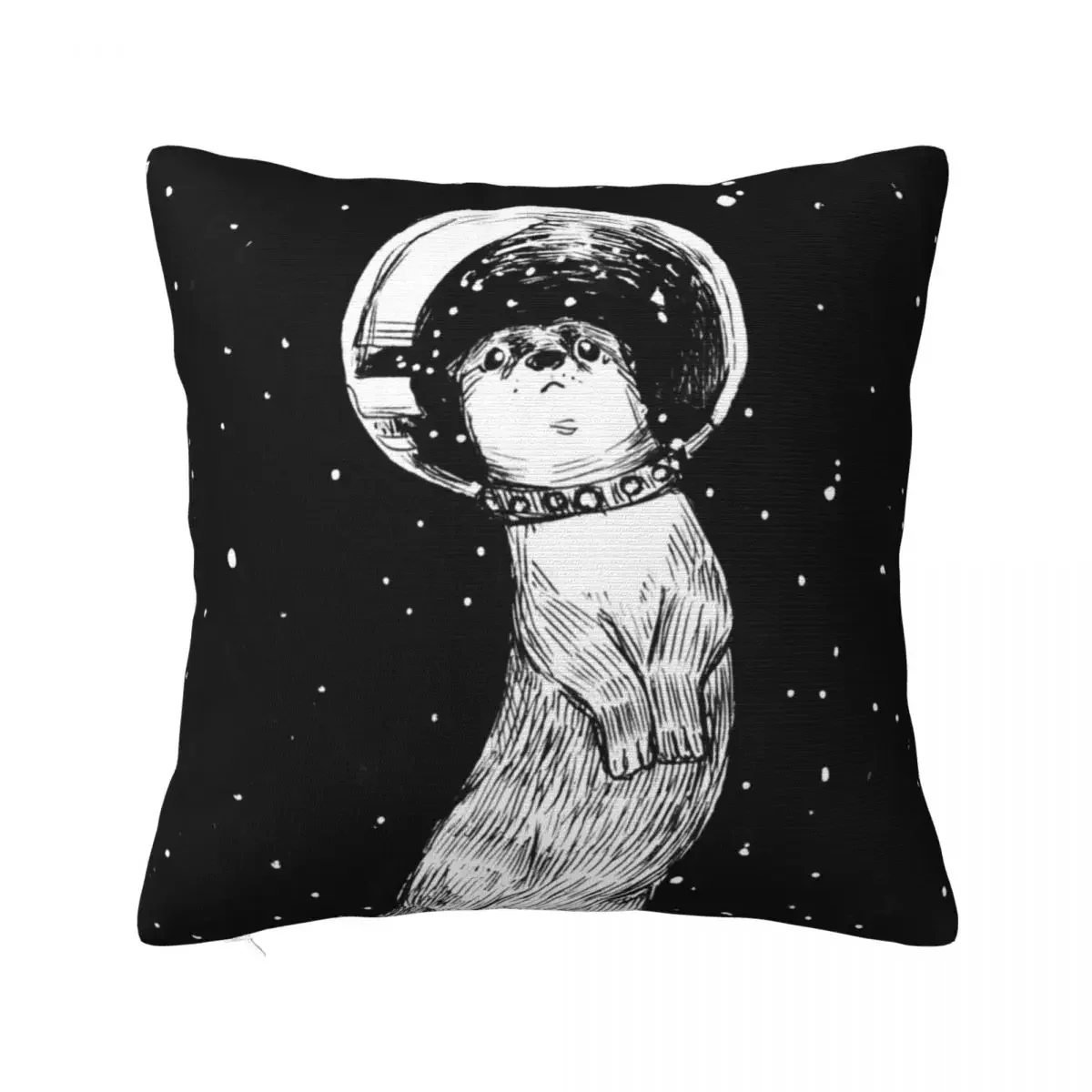 Drifting in Otter Space Throw Pillow Decorative Sofa Cushion Sofa Decorative Covers pillow covers decorative