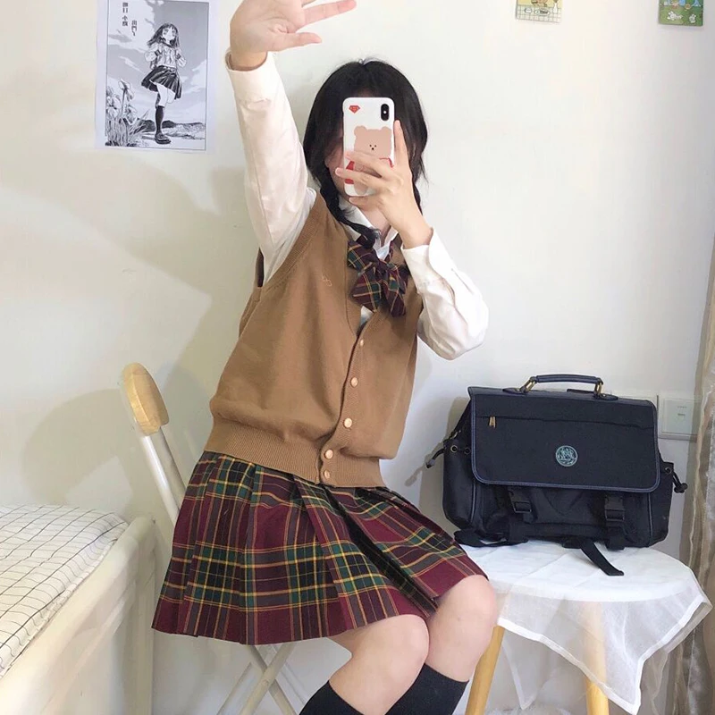 JK maglione uniforme scolastica giapponese Cosplay ragazze Seifuku College uniforme Cardigan lavorato a maglia studenti vestiti quotidiani delle scuole superiori