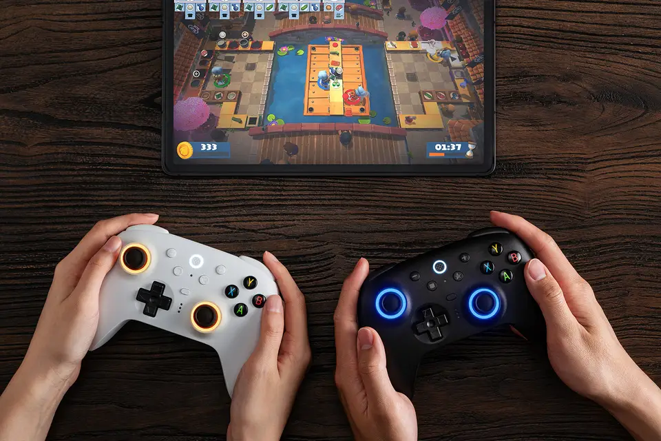 8BitDo ألتميت 2 وحدة تحكم ألعاب لاسلكية لويندوز 10/11 2.4G جيمباد TMR عصا تحكم مع قاعدة شحن لأندرويد بي سي ستيم - 6