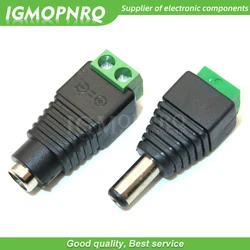5PCS DC Power plug 5.5 x 2.1MM 5.5*2.5MM male and female 12V 24V Jack Adapter Connector Plug CCTV 5.5x2.1 2.5