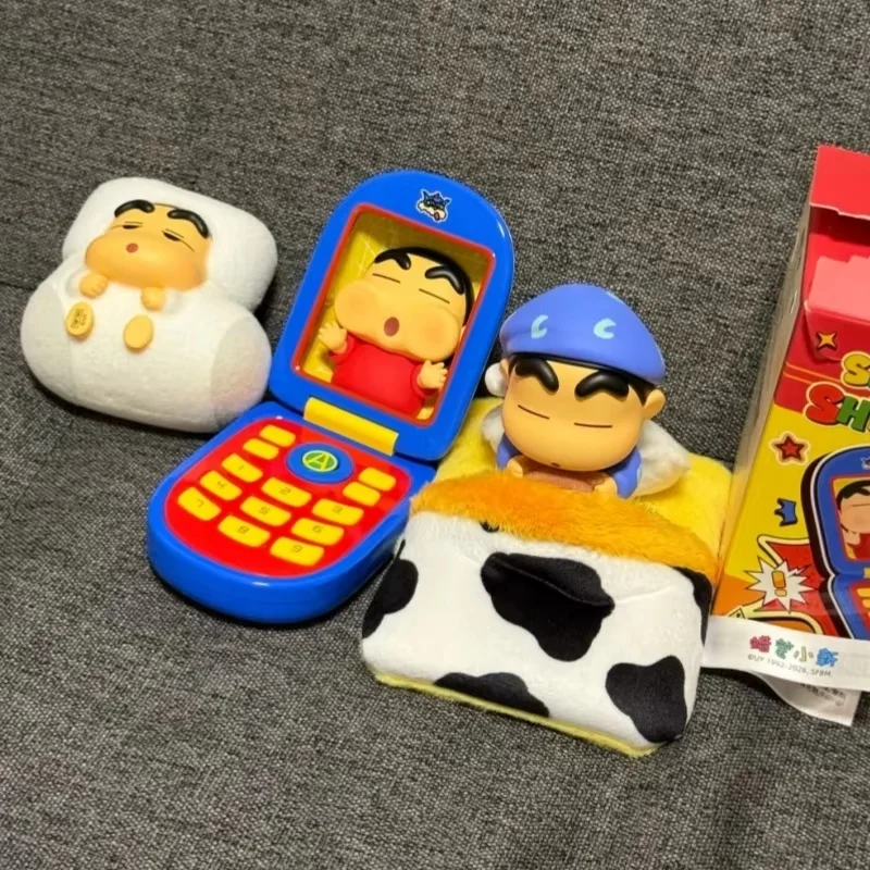 Original Crayon Shin-Chan Searching For Shinnosuke Series Blind Box Mystery Box Cute Figurine Desktop Collectible Ornament Toy