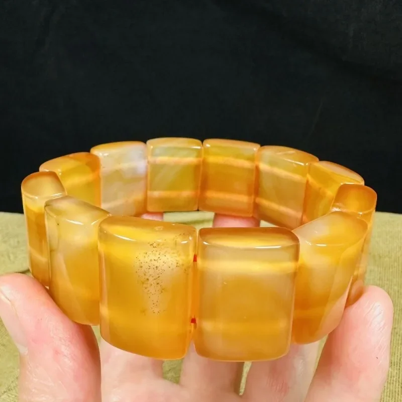 

Natural Men's Agate Hand Bracelet Men's and Women's Bracelets Jewelry Bracelets