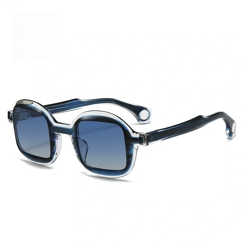 Belight البصرية جولة مع شكل مربع خمر الرجعية خلات الرجال النساء بارد الأزياء العصرية النظارات الشمسية مع حالة OBATA