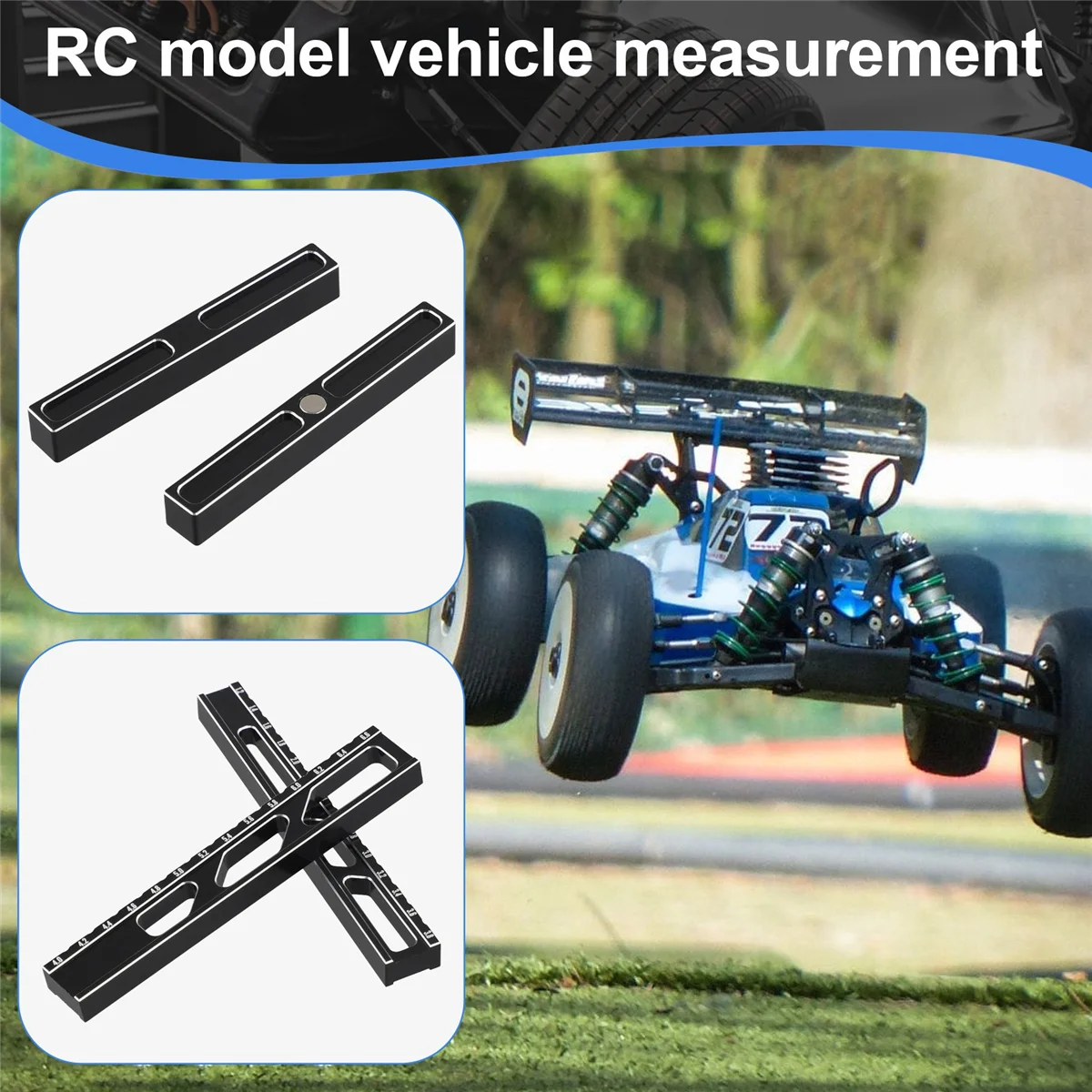 Adjustable Ruler Adjusting RC Car Ride Height Wheel Rim Camber Tools RC Car